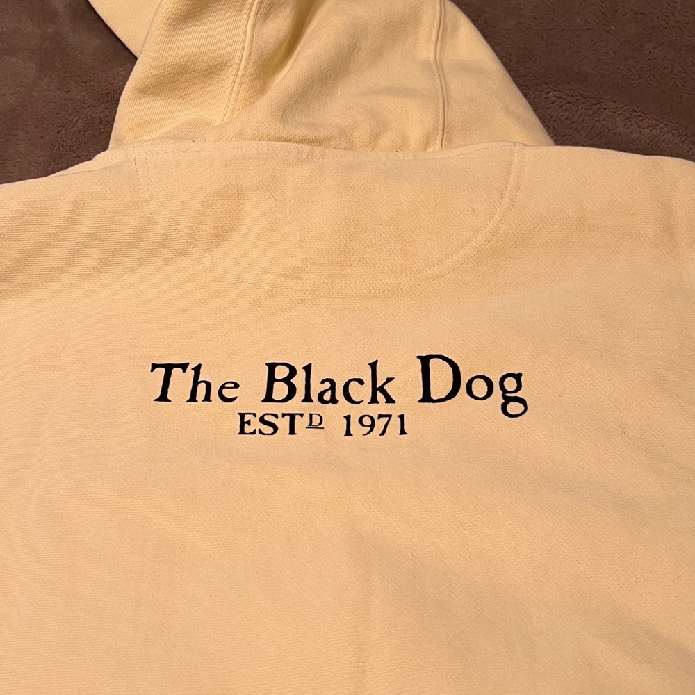 New Mens XXL BLACK DOG Heavyweight hoodie. - Picture 6 of 6